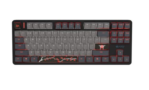 Клавиатура Fury Gaming Keyboard Kanabo K6, US layout, Magnetic backlight, Mechanical, Black-Grey