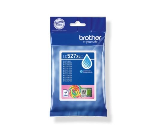 Консуматив Brother LC527XLC  Cyan Ink Cartridge for MFCJ5010DW/MFCJ5110DW - 2000 page yield
