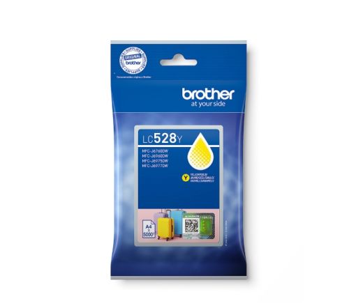 Консуматив Brother LC528Y Yellow Ink Cartridge for MFCJ5010DW/MFCJ5110DW - 5000 page yield