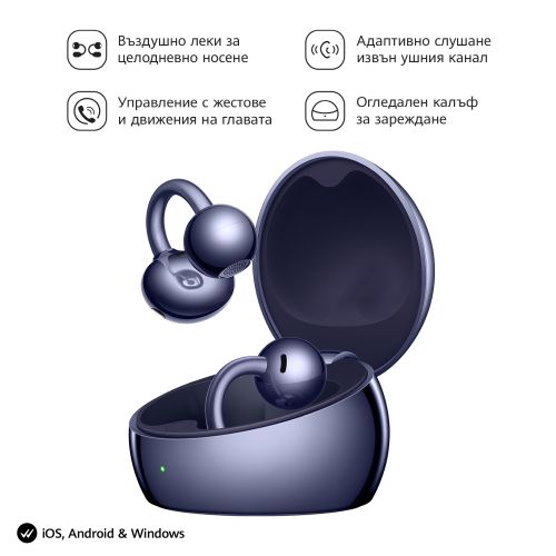 Слушалки Huawei FreeClip 2 S Robin-T02 Deepsea Blue