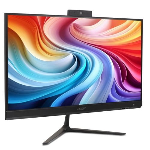 Настолен компютър - всичко в едно Acer Aspire C27-B, 27'' QHD (2560x1440)IPS 180Hz, Intel Core Ultra 5 115U (up to 4.20GHz, 10MB ), 16GB DDR5 (1 slot free), 512GB SSD, no DVD, Intel Iris Xe, HDMI, USB 3.2, USB 2.0, Type- C, RJ-45, WiFi 6 & BT 5.0, Glan,Ti
