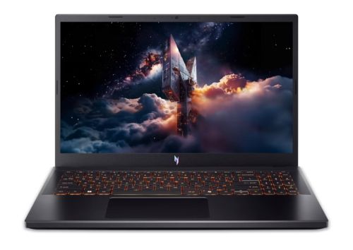 Лаптоп Acer Nitro V 15, ANV15-52-59ZT, Intel Core i5-13420H (8C/12T, up to 4.7GHz, 12MB), 15.6" FHD IPS (1920x1080), 165Hz, 16GB DDR5 (1 Slot free), 512GB PCIe NVMe SSD, NVIDIA GeForce RTX 3050 6GB GDDR6, Wi-Fi AX, BT 5.2, HD Cam, KB Backlight, No OS, Obs
