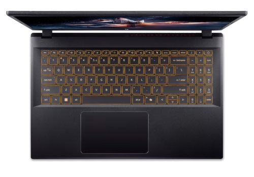 Лаптоп Acer Nitro V 15, ANV15-52-59ZT, Intel Core i5-13420H (8C/12T, up to 4.7GHz, 12MB), 15.6" FHD IPS (1920x1080), 165Hz, 16GB DDR5 (1 Slot free), 512GB PCIe NVMe SSD, NVIDIA GeForce RTX 3050 6GB GDDR6, Wi-Fi AX, BT 5.2, HD Cam, KB Backlight, No OS, Obs