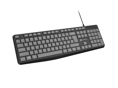 Клавиатура Natec keyboard Nautilus SLIM Black-Grey US layout