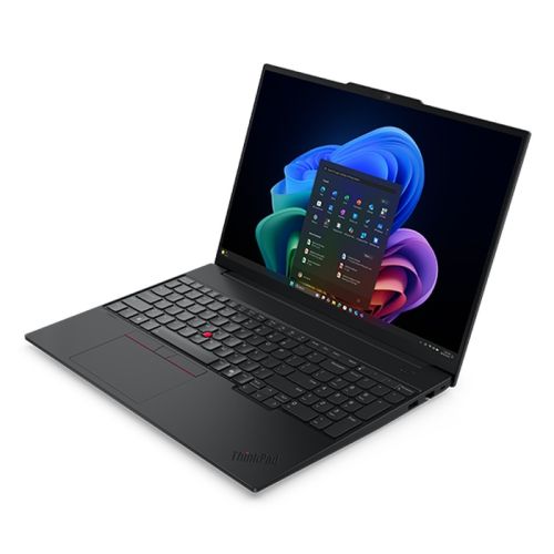 Лаптоп Lenovo ThinkPad E16 G4, Intel Core Ultra 7 355 (up to 3.50GHz, 12MB), 16" WUXGA, 32GB, 1TB SSD, Intel Graphics, BT 5.4,Wi-Fi 7 2x2 BE, Wired Ethernet, FPR, 1080PFHD Hybrid, 4 Cell, 65W, DOS, 3YR Onsite
