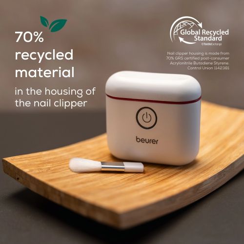 Електрическа нокторезачка Beurer MP 10 Electric nail clipper; Nails are cut automatically; One-button operation; Ideal for children & the elderly; Two speed settings; LED light; USB-C cable incl.