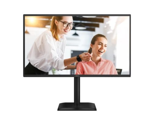 Монитор AOC Q27E4CV, 27" IPS WLED, 2560x1440@120Hz, 4ms GtG, 1ms MPRT, 350cd m/2, 1500:1, 50M:1 DCR, Adaptive Sync, FlickerFree, Anti-Blue light, 2Wx2, Tilt, Height Adjust, Pivot, Swivel, HDMI, DP, USB hub, RJ45