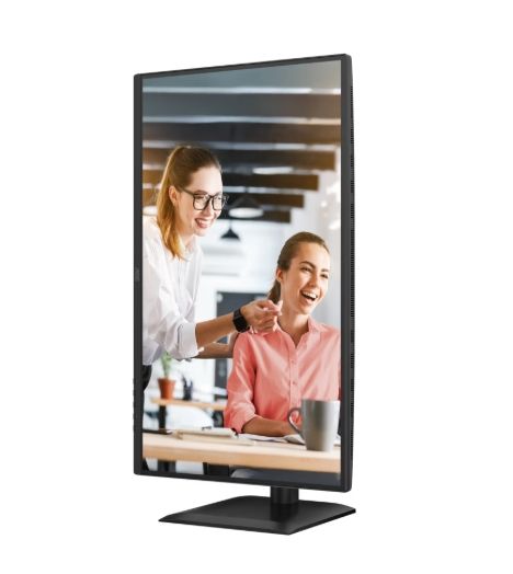 Монитор AOC Q27E4CV, 27" IPS WLED, 2560x1440@120Hz, 4ms GtG, 1ms MPRT, 350cd m/2, 1500:1, 50M:1 DCR, Adaptive Sync, FlickerFree, Anti-Blue light, 2Wx2, Tilt, Height Adjust, Pivot, Swivel, HDMI, DP, USB hub, RJ45