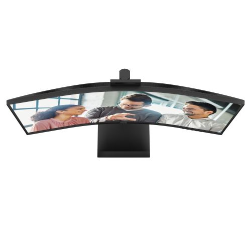 Монитор AOC CU34E4CW, 34" Curved 1500R, VA, WLED, 3440x1440@120Hz, 4ms GtG, 1ms MPRT, 350cd m/2, 3500:1, 50M:1 DCR, Adaptive Sync, FlickerFree, Anti-Blue Light, 5Wx2, Webcam 5MP, Tilt, Height Adjust, Swivel, 2xHDMI, DP, USB hub, KVM, RJ45