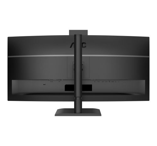 Монитор AOC CU34E4CW, 34" Curved 1500R, VA, WLED, 3440x1440@120Hz, 4ms GtG, 1ms MPRT, 350cd m/2, 3500:1, 50M:1 DCR, Adaptive Sync, FlickerFree, Anti-Blue Light, 5Wx2, Webcam 5MP, Tilt, Height Adjust, Swivel, 2xHDMI, DP, USB hub, KVM, RJ45
