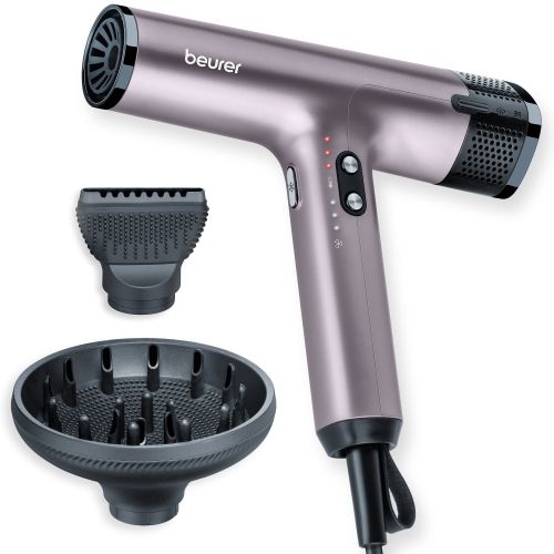 Сешоар Beurer HC 100 Excellence Hair dryer, ECO technology, lightweight and ergonomic, Slim, magnetic nozzle and diffuser, Ion function, 4 temperature and blower settings, Integrated memory function