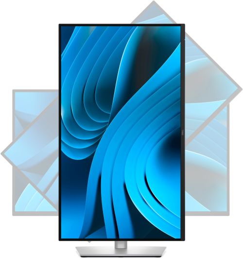 Монитор Dell P2725DE, 27" WQHD LED, IPS Anti-Glare, 5ms, 100 Hz, 1500:1, 350 cd/m2, 2560x1440, 99% sRGB, USB-C Hub, 3x USB 5Gbps Type-A, HDMI, Display Port, Power Delivery 90w, RJ45, Height Adjustable, Pivot, Swivel, Tilt, Black