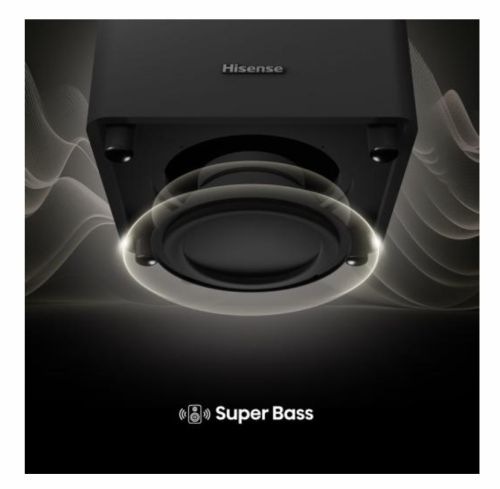 Аудио система Hisense HT Saturn, 4.1.2Ch Sound Bar with Wireless Subwoofer, 720W, Dolby Atmos, Tuned by Devialet , DTS:X,Quad Satellite Speakers , Black