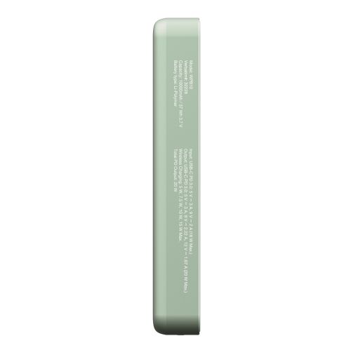 Външна батерия Verbatim Charge 'n' Go Essentials Power Bank Magnetic Wireless 10000mAh Green