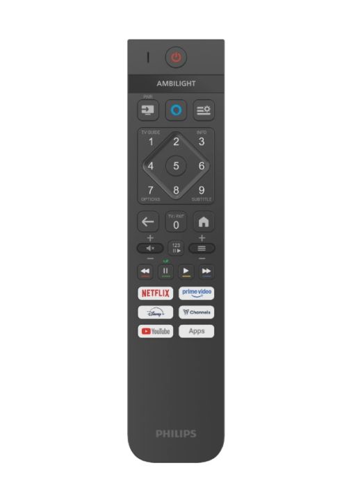 Телевизор Philips 50PUS8510/12, 50" 4K Ultra HD QLED, 3840x2160p, DVB-T/T2/T2-HD/C/S/S2, 60Hz, Ambilight 3, Pixel Precise UHD, 90% DCI, HDR+, Titan OS, Dolby Atmos, Dolby Digital, VRR, 3*HDMI, 2*USB, 802.11ac, 20W RMS, Black