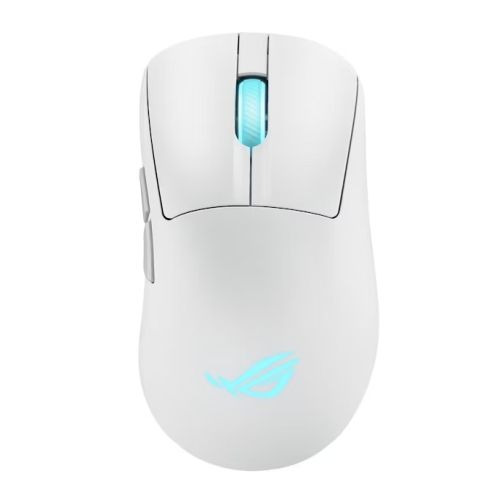 Мишка Asus ROG Keris II Origin Wireless Gaming Mouse, 65g Lightweight, Ergonomic, Push-Fit Switch Socket, 42K Optical Sensor, ROG Micro Switch II, ROG Omni Receiver, 5 Programmable Buttons, Moonlight Whit