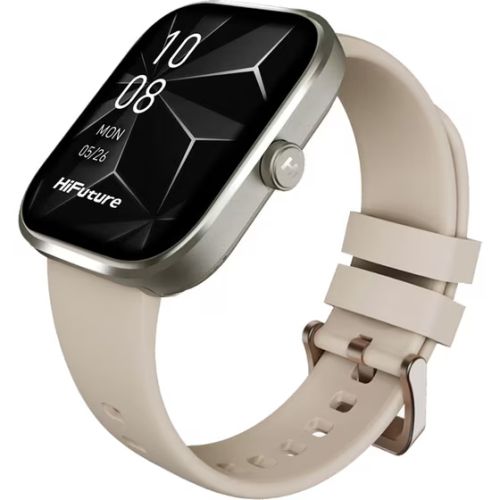 Часовник HiFuture Lume Pro Titanium, 1.85 " AMOLED, Always on Display, Powered by Dual Core, Aerospace-Grade Ultra Light Aluminum Frame, Bluetooth Call, 3D User Interface, 1ATM Waterproof, 24/7 True Heart Rate & Blood Oxygen Sensor, 100+ Sports Mode, Up t