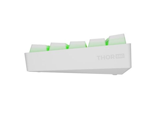 Клавиатура Genesis Mechanical Gaming Keyboard Thor 660 G2 Wireless RGB Backlight WHITE GATERON RED