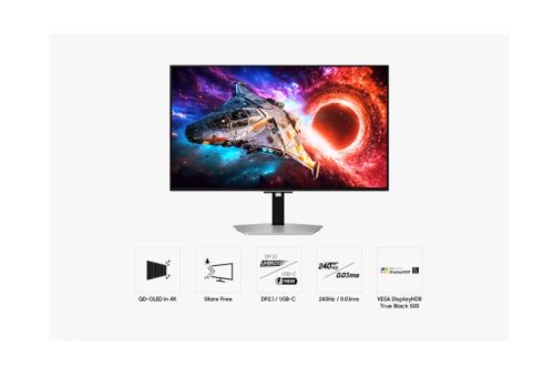 Монитор Samsung 32'' LS32HG800SU Odyssey OLED G8 4K 3840x2160 0.03ms 240Hz Glare Free DP 2.1 (UHBR20) & USB-C (98W) Silver