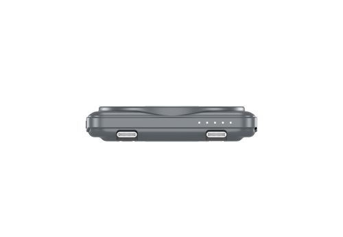 Външна батерия Verbatim Charge 'n' Go 2C Power Bank Magnetic Wireless 5000mAh with 2 USB-C Cables & Stand Grey