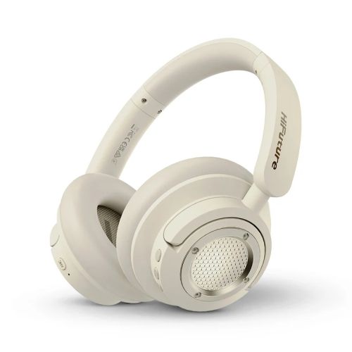 Слушалки HiFuture FutureTour X Champagne Gold, Hybrid Active Noise Canceling, 35-Hour Playtime, Memory Protein Foam Cover, AI Enhanced Crystal-Clear Call, Wireless 5.4, AUX Cable