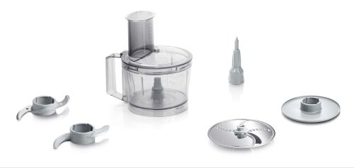 Кухненски робот Bosch MCM3100W, Kitchen machine, MultiTalent 3, 800 W, BPA, plastic bowl 2.3 l , Double-sided stainless steel disc for cutting and shredding, Dough attachment, white