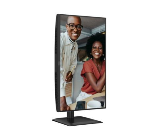 Монитор AOC 24E4U, 23.8" IPS WLED, 1920x1080@120Hz, 4ms GtG, 300cd m/2, 1500:1, 20M:1 DCR, Adaptive Sync, FlickerFree, Anti Blue Light, 2Wx2, Tilt, Height Adjust, Pivot, Swivel, D-SUB, HDMI, DP, USB Hub