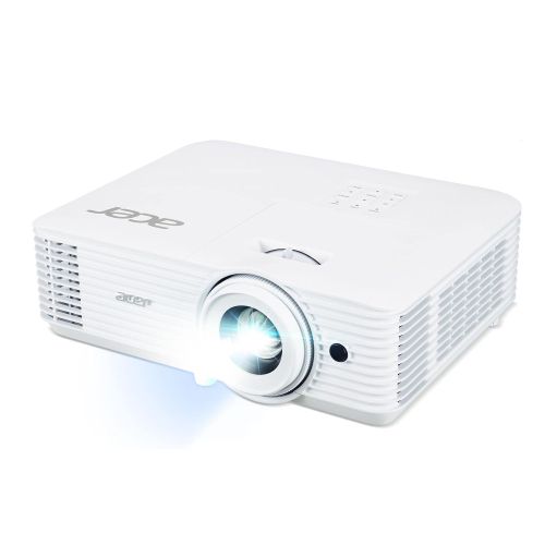 Мултимедиен проектор Acer Projector H6546Ki, DLP, FHD (1920x1080), 5200 ANSI Lumens, 17 000:1, 1.1x, 3D ready, 24/7 operation, HDMI 2x1.4, DC Out (5V/1.5A, USB-A), RS232, Audio in/out, WiFi (kit incl.), Speaker 3W, Bag, 2.95Kg, 2Y, White