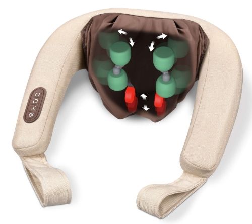 Масажор Beurer MG 153 4D neck massager, Penetrating kneading massage, 4D massage heads, washable cover, heat function, 2 intensity levels + 1 massage mode