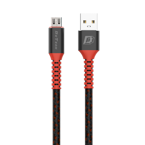 Кабел за данни DeTech DE-C25M, Micro USB, 1.0m