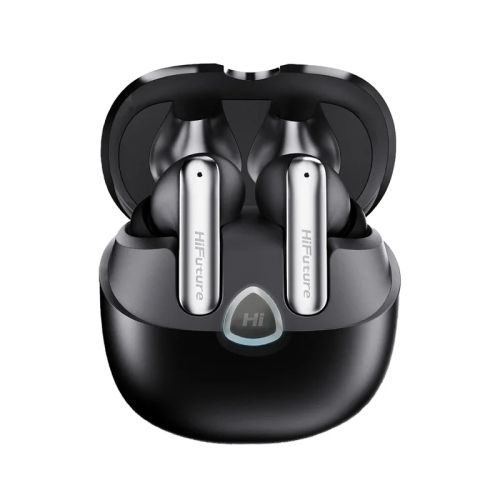 Слушалки HiFuture SonicAir Black, 4MICS ENC, 35 Hours Playtime,  Wireless 5.3, 10MM Driver, Soft Bass, Comfort Fit