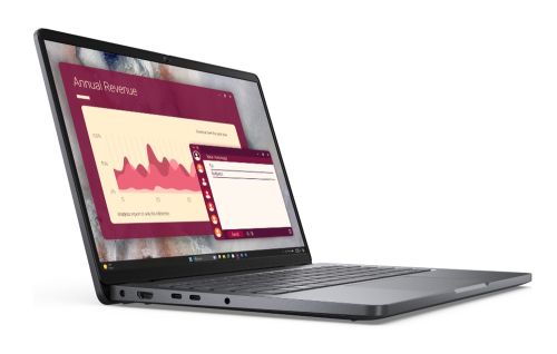 Лаптоп Dell Pro 14 PC14250, Intel Core  7 150U (12 MB cache, 10 cores, up to 5.4 GHz), 14" FHD+(1920x1200) IPS, 300nits AG, 16 GB: 1 x 16 GB, DDR5, 5600 MT/s, 512 GB SSD, Intel graphics, FHD HDR IR Cam and Mic, Wi-Fi 6E, FPR, Backlit Kb, Win 11 pro, Magne