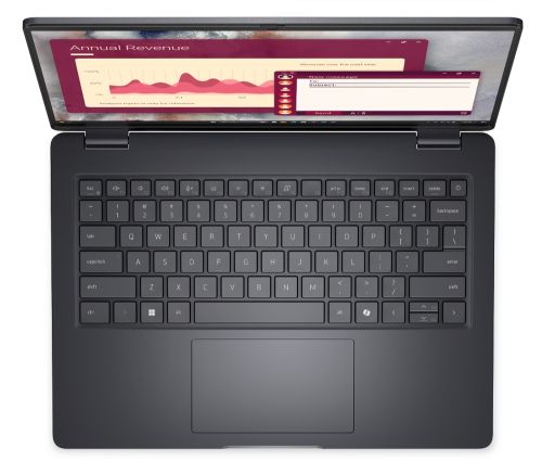 Лаптоп Dell Pro 14 PC14250, Intel Core  7 150U (12 MB cache, 10 cores, up to 5.4 GHz), 14" FHD+(1920x1200) IPS, 300nits AG, 16 GB: 1 x 16 GB, DDR5, 5600 MT/s, 512 GB SSD, Intel graphics, FHD HDR IR Cam and Mic, Wi-Fi 6E, FPR, Backlit Kb, Win 11 pro, Magne