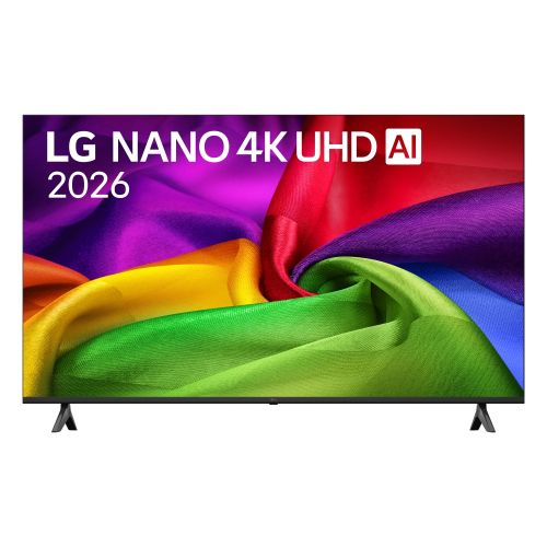 Телевизор LG 55NU800B3LA, 55" 4K HDR UHD, 3840x2160, DVB-T2/C/S2, AI Alpha 7, HDR 10, webOS 26, ThinQ AI, VRR, ALLM, HGiG, WiFi, Clear Voice, 4K Super Upscaling, Bluetooth 5.3, Hdmi e-ARC, CI, LAN, AirPlay2, AI Sound Pro, Google Cast, 2 Pole stand, Black