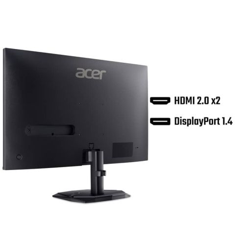 Монитор Acer Nitro KG240YW3bmiipx, 23.8'', FHD (1920X1080) IPS, ZeroFrame, FreeSync Premium 240Hz, 1ms/0.5ms GTG, 100M:1, 250nits, 99% sRGB, 2xHDMI, DP, Audio out, Speakers, Tilt, Vesa, Black