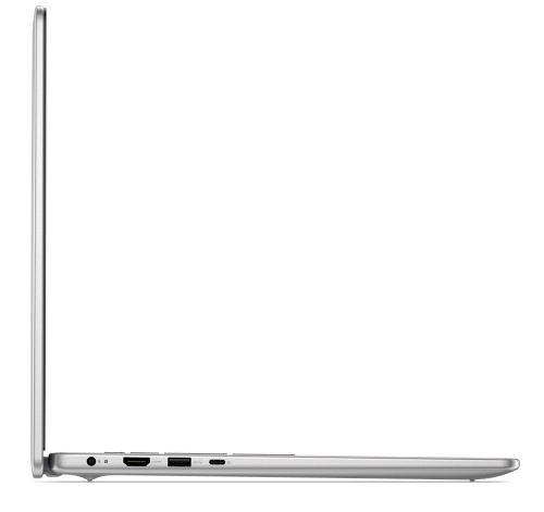 Лаптоп Dell 16 DC16251, Intel Core 7 150U (10 cores, up to 5.4 GHz), 16.0" FHD+(1920x1200) AG 300nits, 16GB, 2x8GB, DDR5, 5200 MT/s, 512GB M.2 PCIe, Intel Graphics, Cam, FPR, Wi-Fi 6E, Backlit Kb, Ubuntu, Silver, Aluminium, 3Y PS