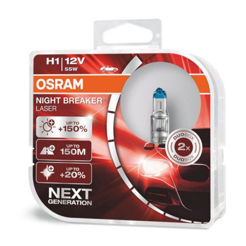  К-Т КРУШКИ OSRAM H1 NB LASER 2БР.  /28978