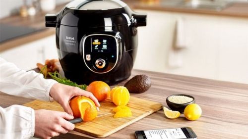 Мултикукър Tefal CY855830 Cook4me Connect + 150 BG recipes, 6L, black