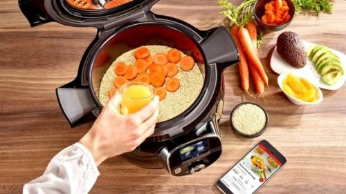 Мултикукър Tefal CY855830 Cook4me Connect + 150 BG recipes, 6L, black