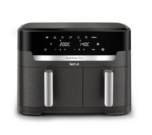 Уред за здравословно готвене Tefal EY942HE0 Xxl Dual Easy Fry Coal Eu