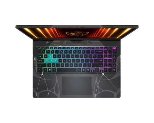 Лаптоп MSI Cyborg 15 B2RWFKG, Intel Core 7 240H (10C/16T, up to 5.2GHz, 24MB), GeForce RTX 5060 8GB GDDR7 572 AI TOPS, 15.6" FHD (1920x1080), 144Hz, IPS-Level, 16GB DDR5 2x8 5600MHz, 512GB PCIe Gen4x4 SSD, Intel WiFi 6E, BT 5.3, 4 Zone RGB Kbd, NO OS, 2.1