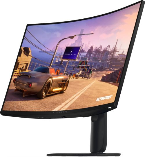 Монитор Dell Alienware AW3226DM, 31.5" Curved VA AG, WQHD 2560x1440, 95% DCI-P3, AMD FreeSync Premium, 240Hz, 1 ms GTG, 3000:1, 400 cd/m2, HDR, VRR, HDMI, DP, USB Hub, USB-C, PIP, PBP, Height Adjustable,Tilt, Black