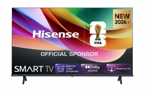 Телевизор Hisense 40" A4S, Full HD 1920x1080, DLED, HDR, HLG, DTS HD, Smart TV, WiFi, WiFi Direct, 2xHDMI, 2xUSB, LAN, CI+, DVB-T2/C/S2, Black