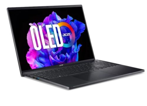 Лаптоп Acer Swift Go 16 Pro, SFG16-71-74R0, Intel Core i7-13620H (up to 4.9GHz, 24MB), 16" CineCrystal 3,2K OLED 120Hz, 16 GB LPDDR5 RAM OB, SSD 1000GB PCIe Gen4, Intel UHD, WIFI6E+BT 5.2, Micro SD, FPR, No Cyrilic, QHD Cam, Win 11 Home 64 bit, Ice Black