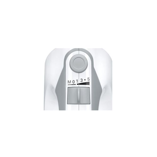 Миксер Bosch MFQ36400, Hand mixer, 450 W, 5 speed settings, additional pulse/turbo setting, white/grey