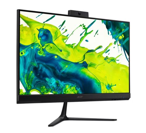 Настолен компютър - всичко в едно Acer Aspire C24-B, 23.8'' FHD IPS AiO 120Hz, Intel Core Ultra 5 115U (up to 4.20GHz, 10MB), 16GB DDR5 (1 slot free), 512GB SSD, no DVD, Intel UHD, HDMI, USB 3.2, USB 2.0, Type- C, RJ-45, WiFi 6, BT 5.0, Glan,Tilt, Cam+mic