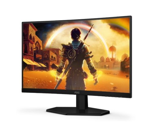 Монитор AOC C24G42FE, 23.6" Curved 1500R, VA, WLED, 1920x1080@180Hz OC (Native 144Hz), 4ms GtG, 0.5ms MPRT, 300cd m/2, 3000:1, 80M:1 DCR, Adaptive Sync, FlickerFree, Low Blue Light, Tilt, HDMI, DP