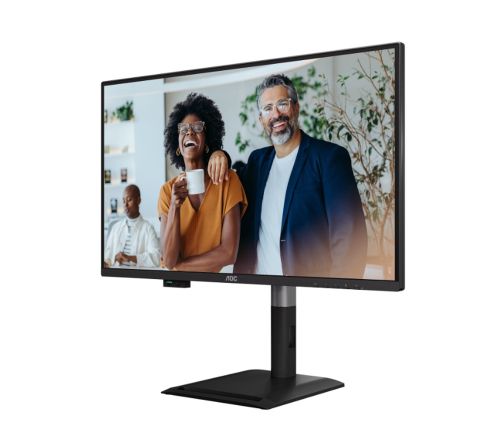 Монитор AOC Q27P4CV, 27" IPS WLED, 2560x1440@120Hz, 4ms GtG, 350cd m/2, 1500:1, 50M:1 DCR, Adaptive Sync, FlickerFree, Anti-Blue Light, 2Wx2, Tilt, Height Adjust, Pivot, Swivel, HDMI, DP, USB hub, RJ45