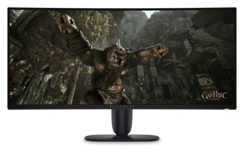 Монитор Dell Alienware AW3426DWM, 34.5", 21:9, Curved VA AG, UW-QHD 3440x1440, 95% DCI-P3, AMD FreeSync Premium, 240Hz, 1 ms GTG, 3000:1, 400 cd/m2, HDR, VRR, HDMI, DP, USB Hub,  USB-C, PIP, PBP, Height Adjustable,Pivot, Tilt, Black