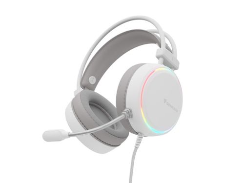 Слушалки Genesis Headset Neon 613 G2 With Microphone RGB Illumination White
